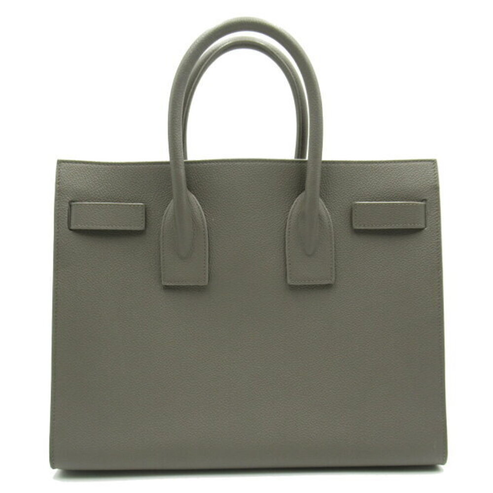 Saint Laurent de Shoulder Leather Bag Jour Gray Grained Sac